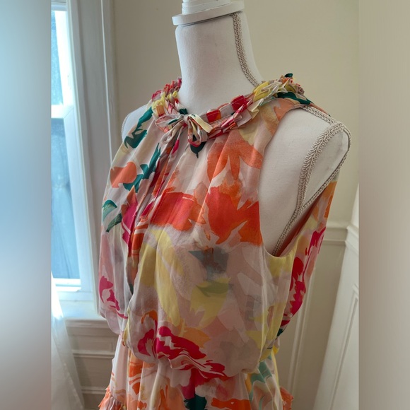 Bright Floral Mini Dress - Picture 6 of 10